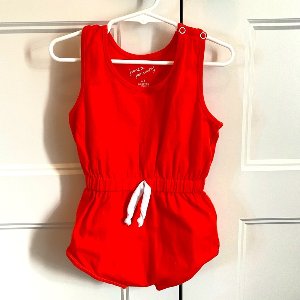 Poppy Red June & January romper